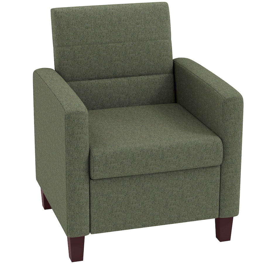 Image 917489_ST01.jpg, Product 917-489 / Price $207.99, HOMCOM Modern Accent Chair Fabric Armchair w/ Non-Slip Pads from HOMCOM on TSC.ca's Home & Garden department