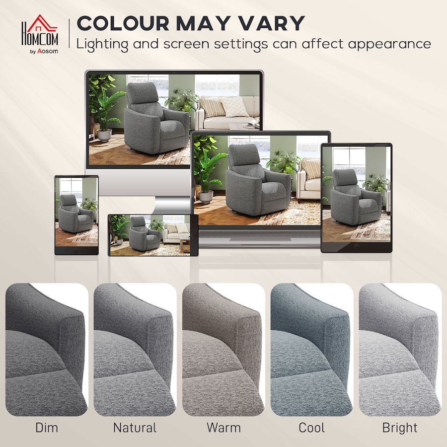 Image 917500_ALTMORE15.jpg, Product 917-500 / Price $419.99, HOMCOM Power Recliner Chair, Upholstered Recliner Chair w/ USB Ports from HOMCOM on TSC.ca's Home & Garden department