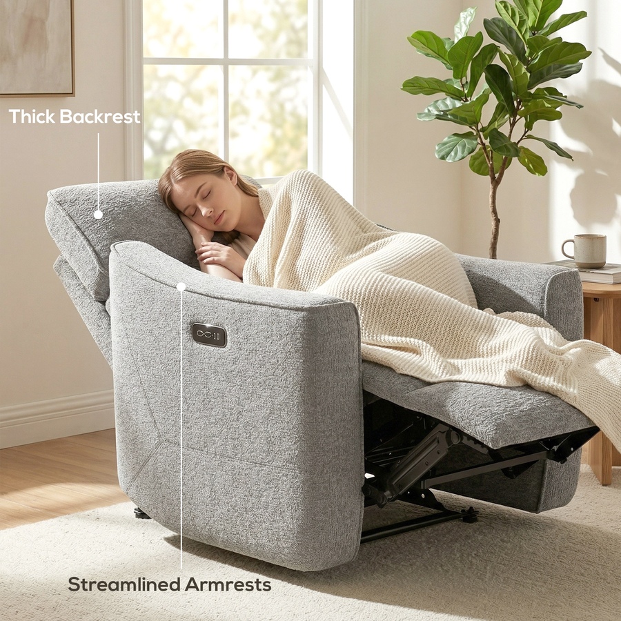 Image 917500_ALTMORE7.jpg, Product 917-500 / Price $419.99, HOMCOM Power Recliner Chair, Upholstered Recliner Chair w/ USB Ports from HOMCOM on TSC.ca's Home & Garden department