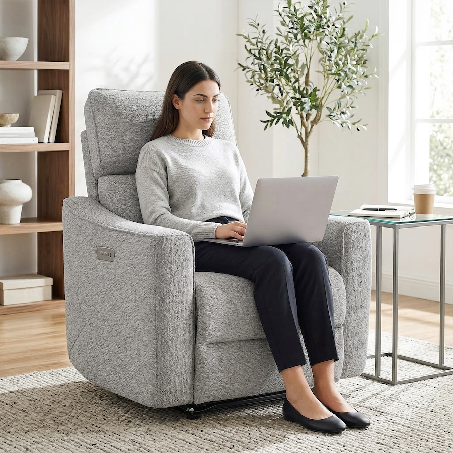 Image 917500_ALTMORE8.jpg, Product 917-500 / Price $419.99, HOMCOM Power Recliner Chair, Upholstered Recliner Chair w/ USB Ports from HOMCOM on TSC.ca's Home & Garden department