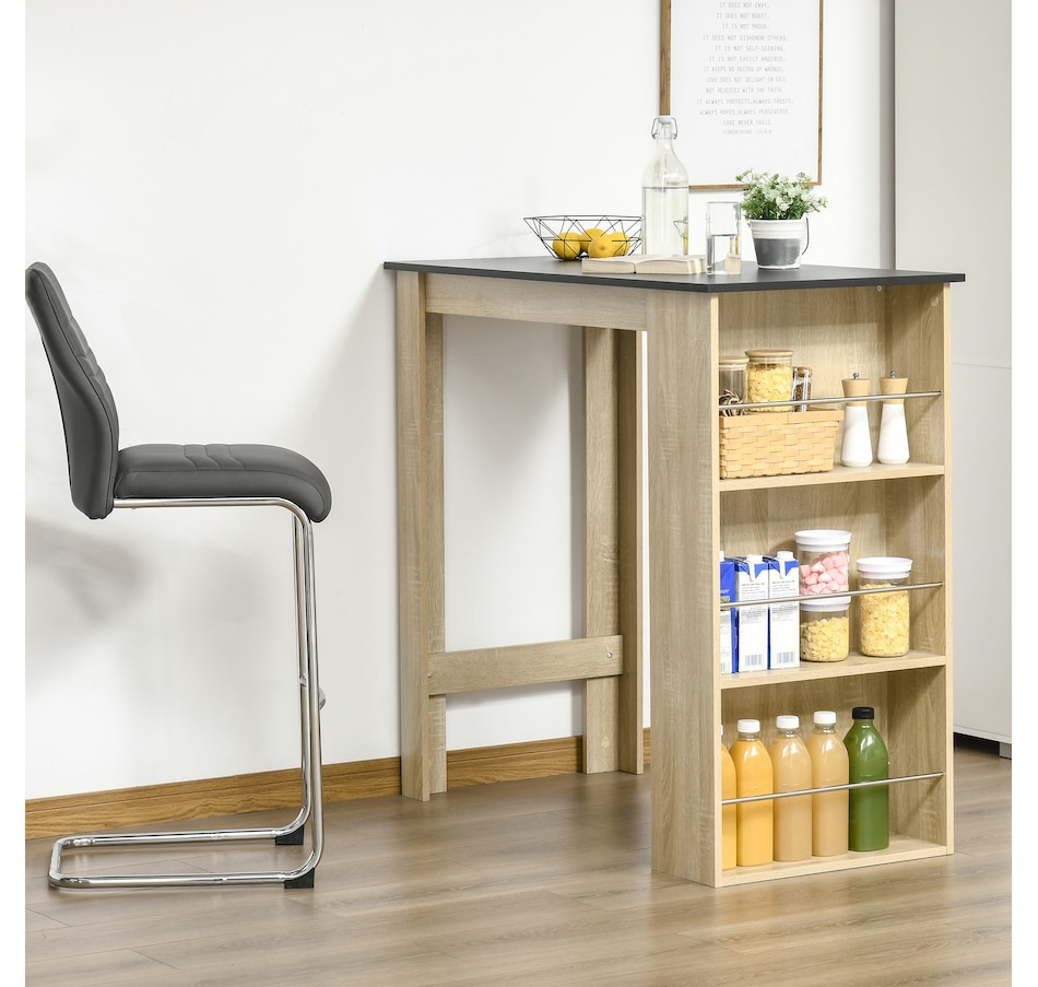 Image 917502_ALTMORE10.jpg, Product 917-502 / Price $115.99 - $135.99, HOMCOM Bar Table Counter Height Dining Table with 3 Shelves from HOMCOM on TSC.ca's Home & Garden department