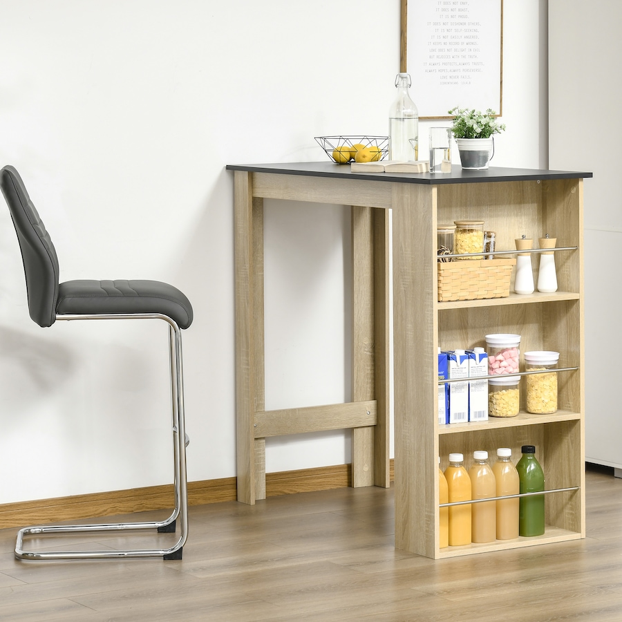 Image 917502_ALTMORE10.jpg, Product 917-502 / Price $121.39 - $129.99, HOMCOM Bar Table Counter Height Dining Table with 3 Shelves from HOMCOM on TSC.ca's Home & Garden department