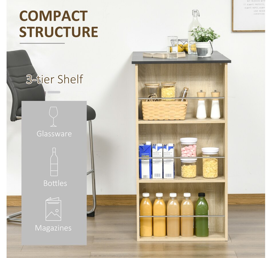 Image 917502_ALTMORE12.jpg, Product 917-502 / Price $115.99 - $135.99, HOMCOM Bar Table Counter Height Dining Table with 3 Shelves from HOMCOM on TSC.ca's Home & Garden department