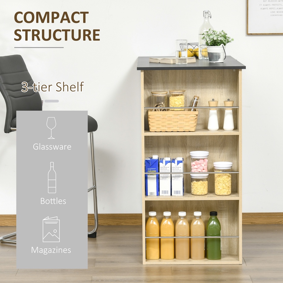 Image 917502_ALTMORE12.jpg, Product 917-502 / Price $121.39 - $129.99, HOMCOM Bar Table Counter Height Dining Table with 3 Shelves from HOMCOM on TSC.ca's Home & Garden department
