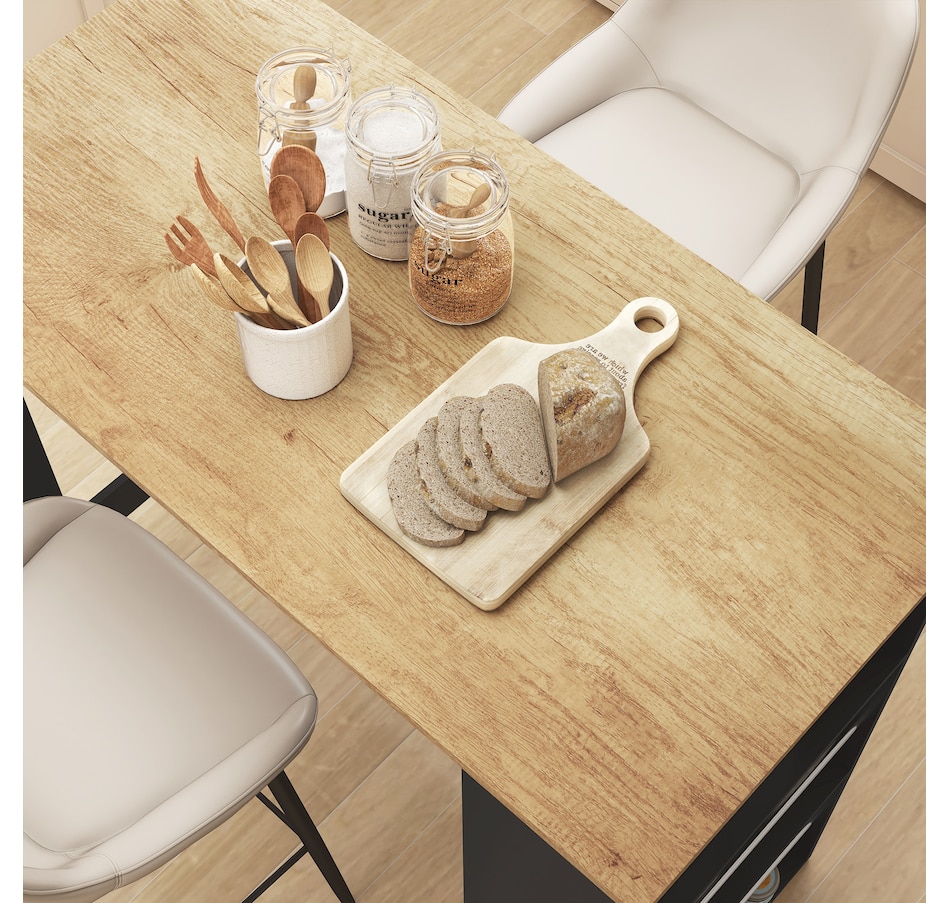 Image 917502_ALTMORE24.jpg, Product 917-502 / Price $115.99 - $135.99, HOMCOM Bar Table Counter Height Dining Table with 3 Shelves from HOMCOM on TSC.ca's Home & Garden department