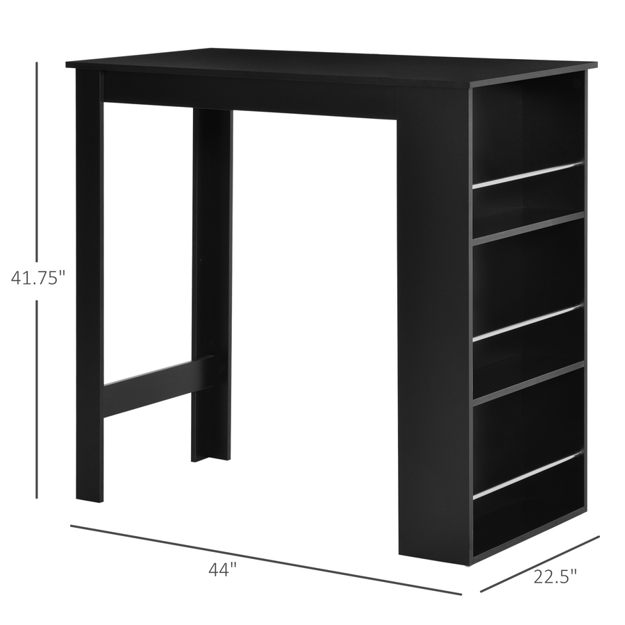 Image 917502_ALTMORE27.jpg, Product 917-502 / Price $121.39 - $129.99, HOMCOM Bar Table Counter Height Dining Table with 3 Shelves from HOMCOM on TSC.ca's Home & Garden department