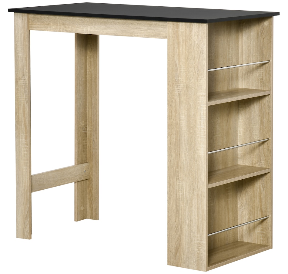 Image 917502_ST02.jpg, Product 917-502 / Price $115.99 - $135.99, HOMCOM Bar Table Counter Height Dining Table with 3 Shelves from HOMCOM on TSC.ca's Home & Garden department