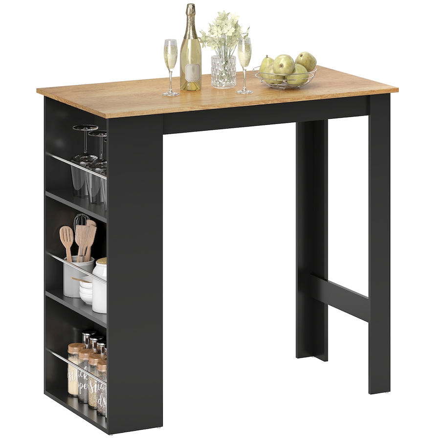 Image 917502_ST03.jpg, Product 917-502 / Price $121.39 - $129.99, HOMCOM Bar Table Counter Height Dining Table with 3 Shelves from HOMCOM on TSC.ca's Home & Garden department