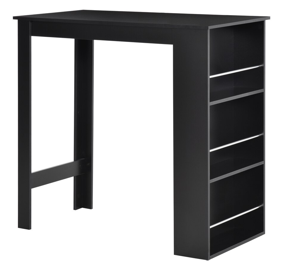 Image 917502_ST04.jpg, Product 917-502 / Price $115.99 - $135.99, HOMCOM Bar Table Counter Height Dining Table with 3 Shelves from HOMCOM on TSC.ca's Home & Garden department