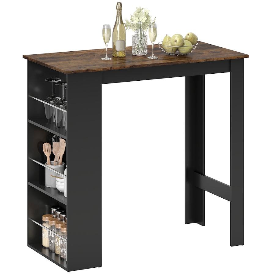 Image 917502_ST05.jpg, Product 917-502 / Price $121.39 - $129.99, HOMCOM Bar Table Counter Height Dining Table with 3 Shelves from HOMCOM on TSC.ca's Home & Garden department