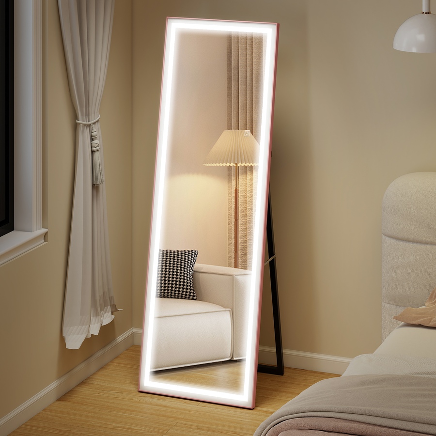 Image 917504_ALTMORE10.jpg, Product 917-504 / Price $149.99, HOMCOM Full Length Mirror with Adjustable Lights, LED Full Body Mirror from HOMCOM on TSC.ca's Beauty department