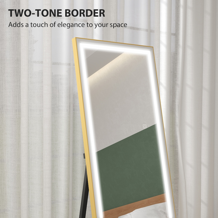 Image 917504_ALTMORE6.jpg, Product 917-504 / Price $149.99, HOMCOM Full Length Mirror with Adjustable Lights, LED Full Body Mirror from HOMCOM on TSC.ca's Beauty department