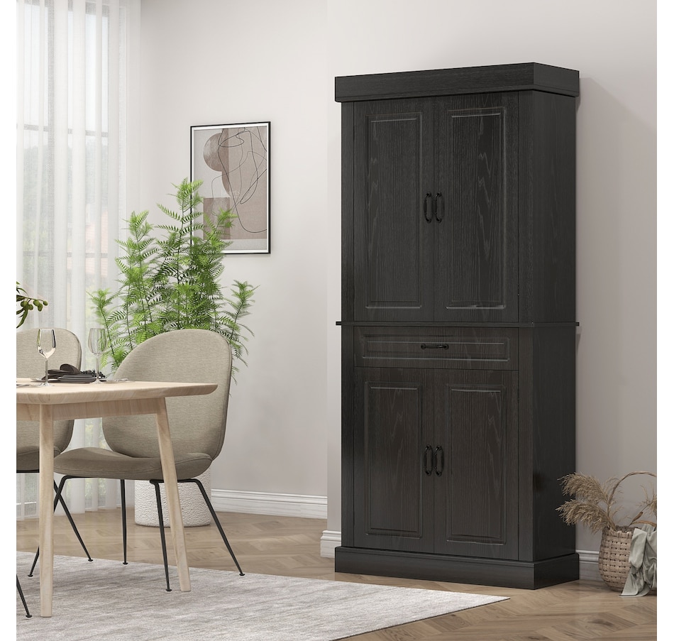 Image 917533_ALTMORE6.jpg, Product 917-533 / Price $234.99 - $329.99, HOMCOM 71" Freestanding Kitchen Pantry with 4 Doors and 2 Large Cabinets from HOMCOM on TSC.ca's Home & Garden department