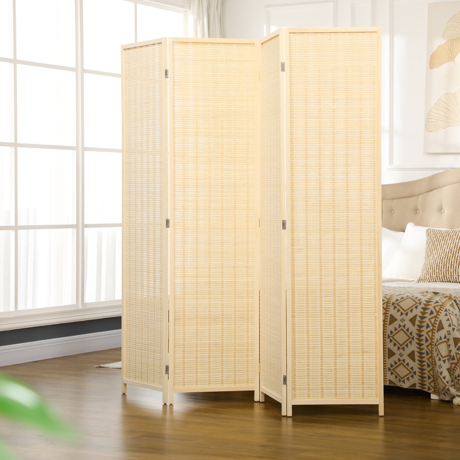 Image 917539_ALTMORE1.jpg, Product 917-539 / Price $99.99 - $114.99, HOMCOM 4-Panel Folding Privacy Screen Room Divider from HOMCOM on TSC.ca's Home & Garden department