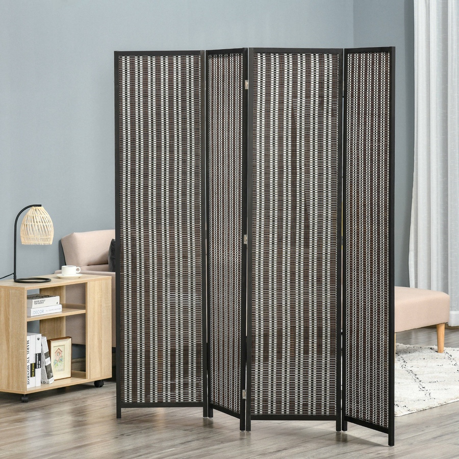 Image 917539_ALTMORE10.jpg, Product 917-539 / Price $99.99 - $114.99, HOMCOM 4-Panel Folding Privacy Screen Room Divider from HOMCOM on TSC.ca's Home & Garden department