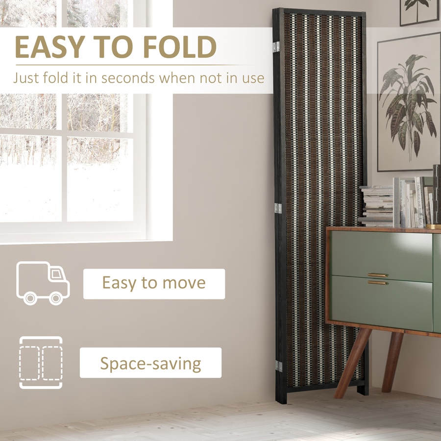 Image 917539_ALTMORE12.jpg, Product 917-539 / Price $99.99 - $114.99, HOMCOM 4-Panel Folding Privacy Screen Room Divider from HOMCOM on TSC.ca's Home & Garden department