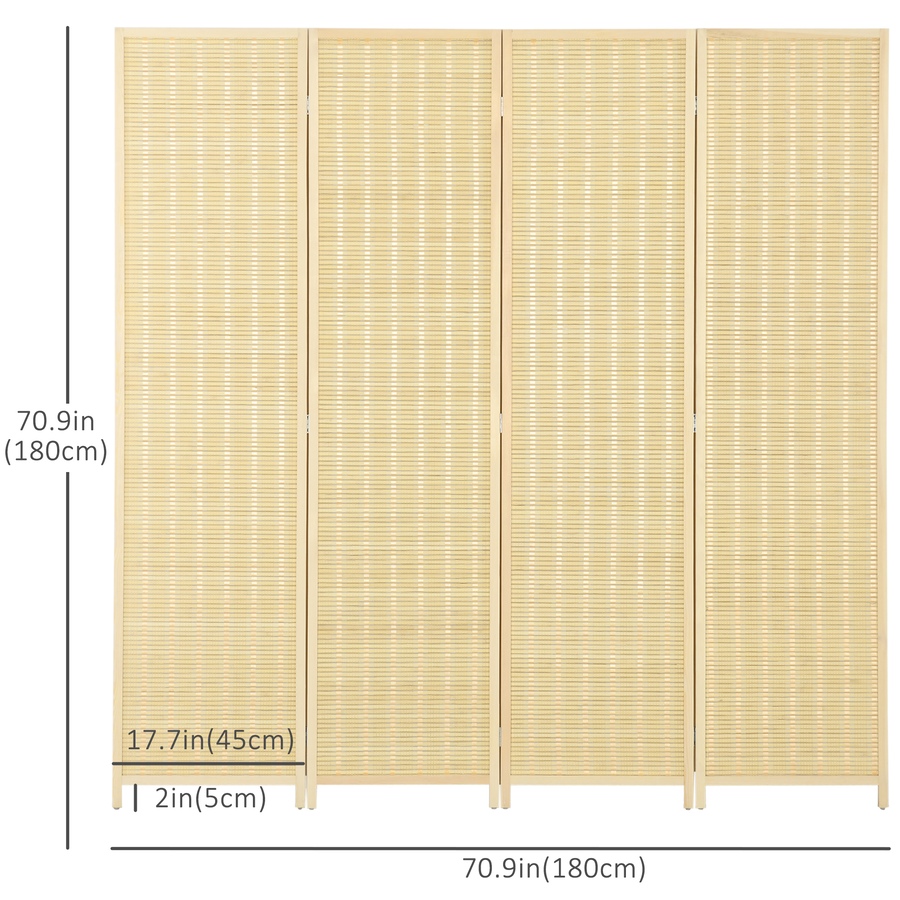Image 917539_ALTMORE2.jpg, Product 917-539 / Price $99.99 - $114.99, HOMCOM 4-Panel Folding Privacy Screen Room Divider from HOMCOM on TSC.ca's Home & Garden department