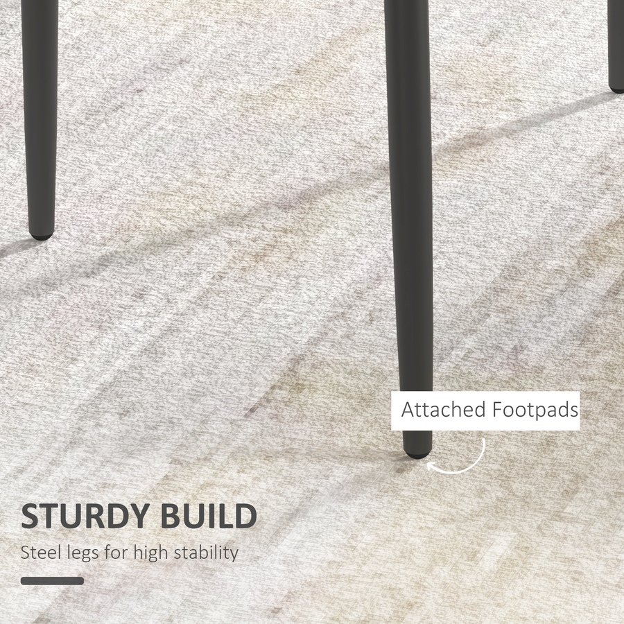 Image 917540_ALTMORE20.jpg, Product 917-540 / Price $129.99 - $154.99, HOMCOM Dining Chairs Upholstered Fabric Accent Chairs with Metal Legs, Set of 4 from HOMCOM on TSC.ca's Home & Garden department