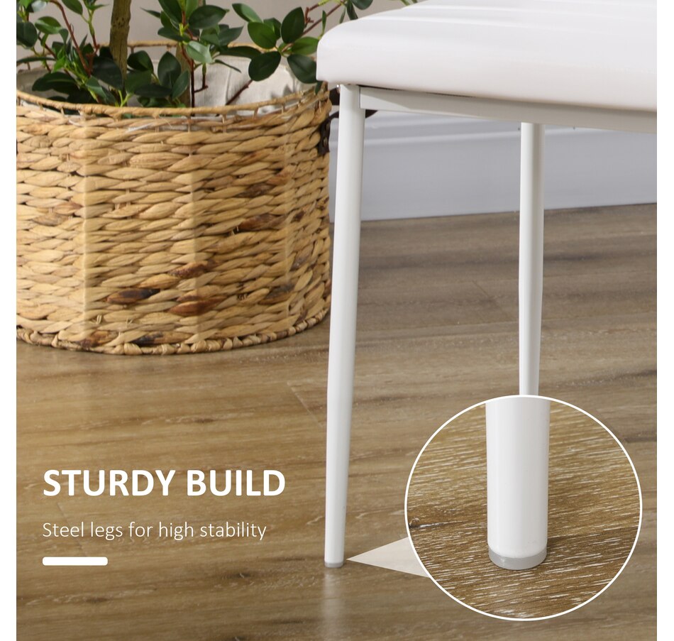 Image 917540_ALTMORE4.jpg, Product 917-540 / Price $139.99 - $149.99, HOMCOM Dining Chairs Upholstered Fabric Accent Chairs with Metal Legs, Set of 4 from HOMCOM on TSC.ca's Home & Garden department
