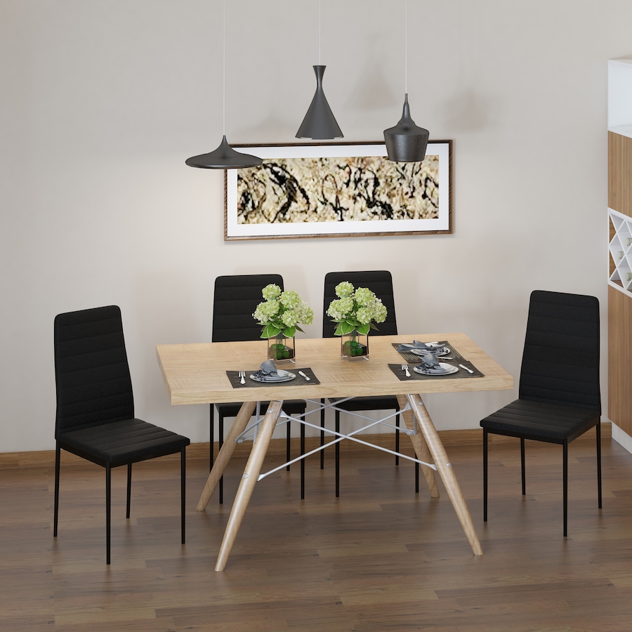 Image 917540_ALTMORE9.jpg, Product 917-540 / Price $129.99 - $154.99, HOMCOM Dining Chairs Upholstered Fabric Accent Chairs with Metal Legs, Set of 4 from HOMCOM on TSC.ca's Home & Garden department