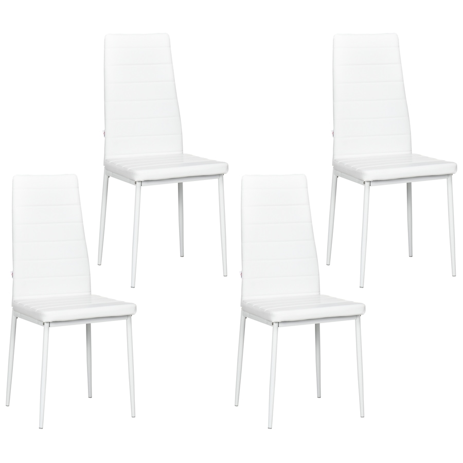 Image 917540_ST01.jpg, Product 917-540 / Price $129.99 - $154.99, HOMCOM Dining Chairs Upholstered Fabric Accent Chairs with Metal Legs, Set of 4 from HOMCOM on TSC.ca's Home & Garden department
