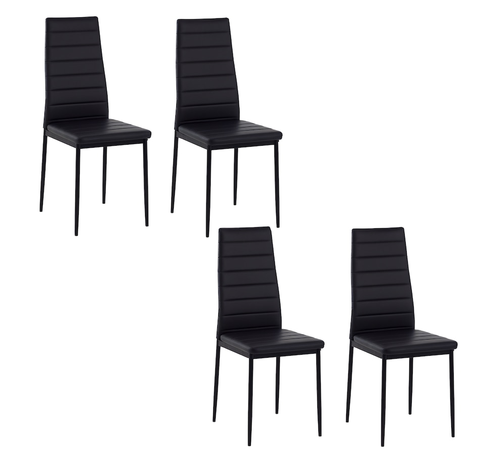 Image 917540_ST02.png, Product 917-540 / Price $139.99 - $149.99, HOMCOM Dining Chairs Upholstered Fabric Accent Chairs with Metal Legs, Set of 4 from HOMCOM on TSC.ca's Home & Garden department