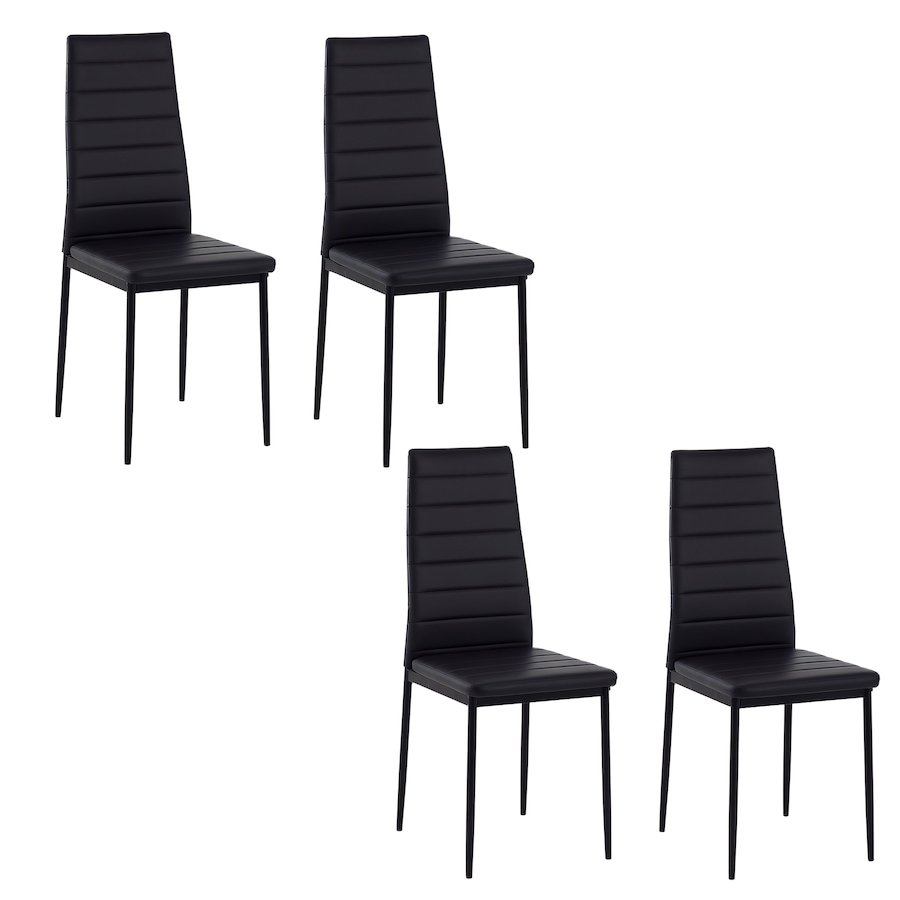 Image 917540_ST02.png, Product 917-540 / Price $129.99 - $154.99, HOMCOM Dining Chairs Upholstered Fabric Accent Chairs with Metal Legs, Set of 4 from HOMCOM on TSC.ca's Home & Garden department