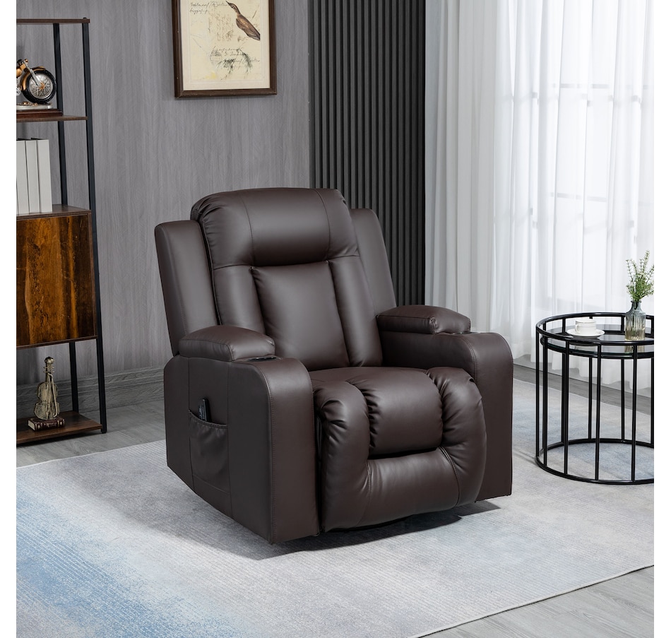 Image 917549_ALTMORE1.jpg, Product 917-549 / Price $609.99 - $629.99, HOMCOM Faux Leather Vibrating Massage Recliner Chair with Remote from HOMCOM on TSC.ca's Home & Garden department