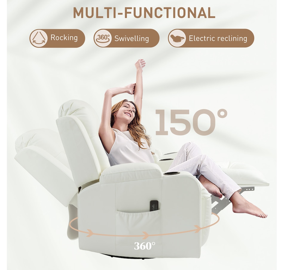 Image 917549_ALTMORE13.jpg, Product 917-549 / Price $609.99 - $629.99, HOMCOM Faux Leather Vibrating Massage Recliner Chair with Remote from HOMCOM on TSC.ca's Home & Garden department