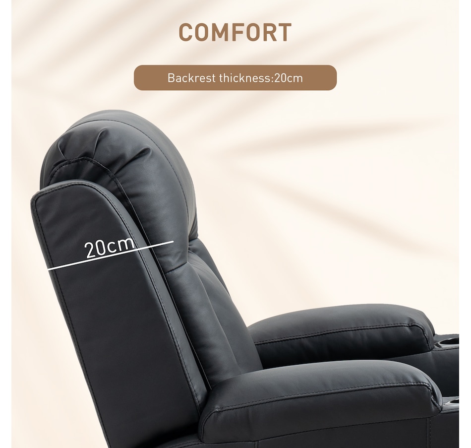 Image 917549_ALTMORE23.jpg, Product 917-549 / Price $609.99 - $629.99, HOMCOM Faux Leather Vibrating Massage Recliner Chair with Remote from HOMCOM on TSC.ca's Home & Garden department