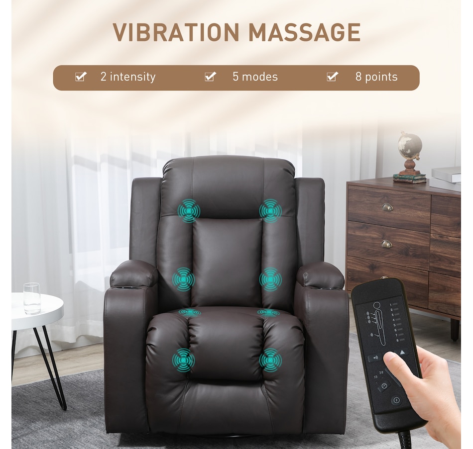 Image 917549_ALTMORE3.jpg, Product 917-549 / Price $609.99 - $629.99, HOMCOM Faux Leather Vibrating Massage Recliner Chair with Remote from HOMCOM on TSC.ca's Home & Garden department