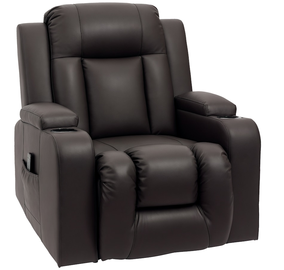 Image 917549_ST01.png, Product 917-549 / Price $609.99 - $629.99, HOMCOM Faux Leather Vibrating Massage Recliner Chair with Remote from HOMCOM on TSC.ca's Home & Garden department