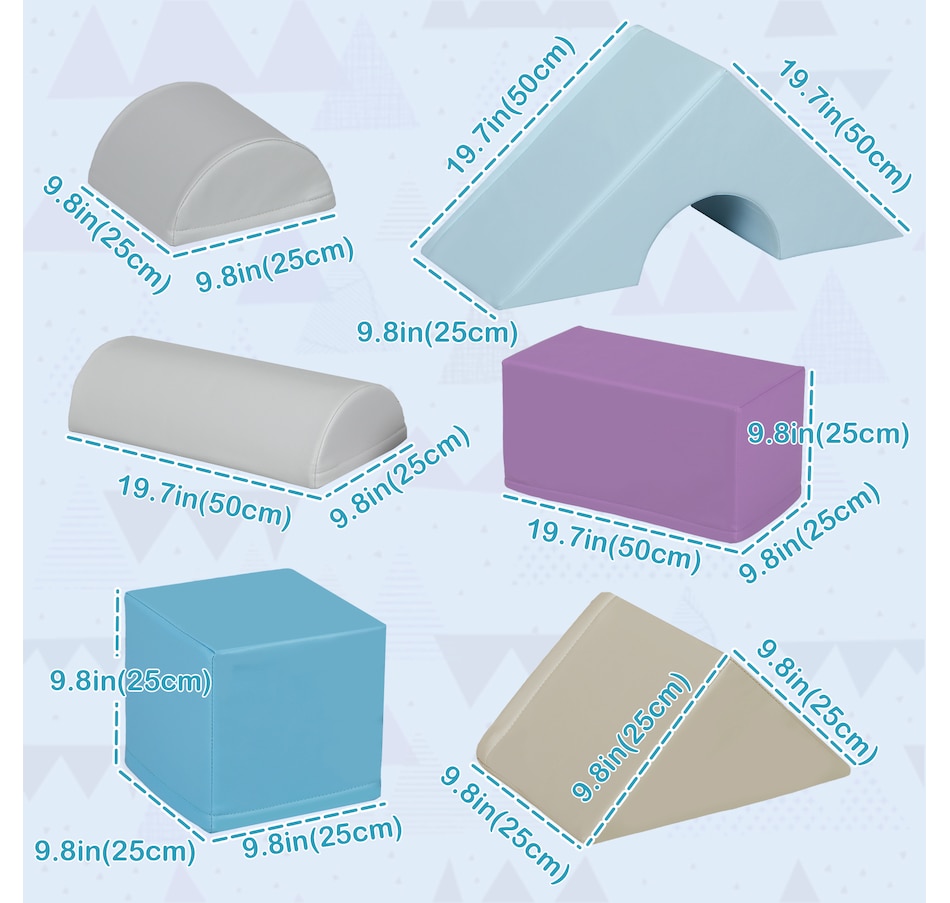 Image 917557_ALTMORE2.jpg, Product 917-557 / Price $169.99, Soozier 11 Piece Soft Play Blocks for Kids 12-36 months, Multicoloured from Soozier on TSC.ca's Home & Garden department