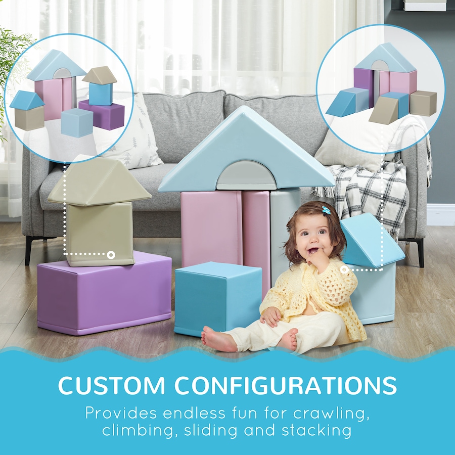 Image 917557_ALTMORE4.jpg, Product 917-557 / Price $164.99, Soozier 11 Piece Soft Play Blocks for Kids 12-36 months, Multicoloured from Soozier on TSC.ca's Home & Garden department