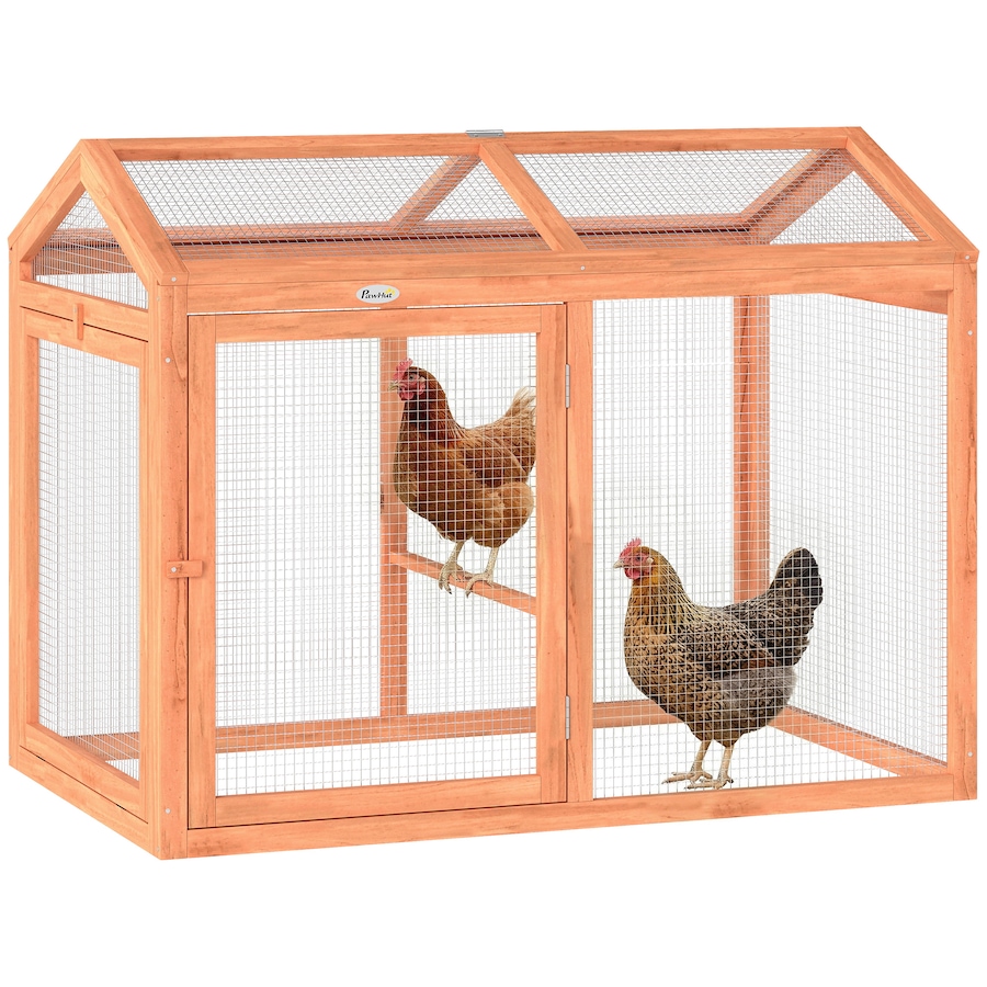 Image 917569.jpg, Product 917-569 / Price $106.99, PawHut Wooden Chicken Run, Outdoor Chicken Coop with Perch and Dual Doors from PawHut on TSC.ca's Home & Garden department