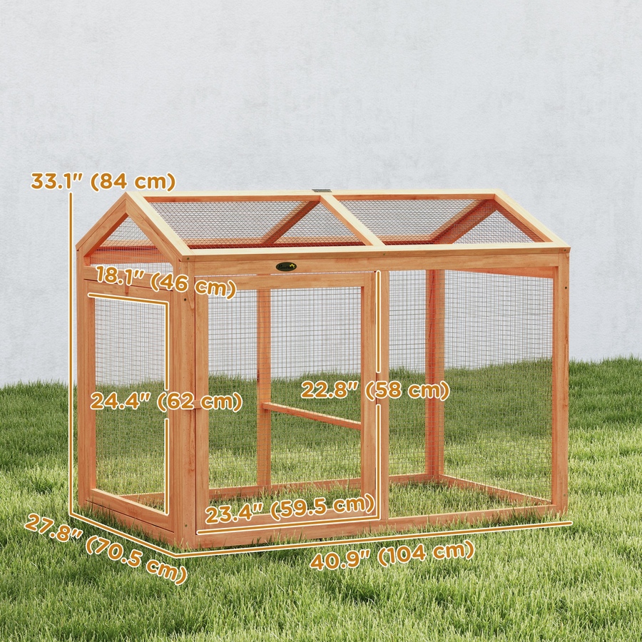 Image 917569_ALTMORE2.jpg, Product 917-569 / Price $106.99, PawHut Wooden Chicken Run, Outdoor Chicken Coop with Perch and Dual Doors from PawHut on TSC.ca's Home & Garden department