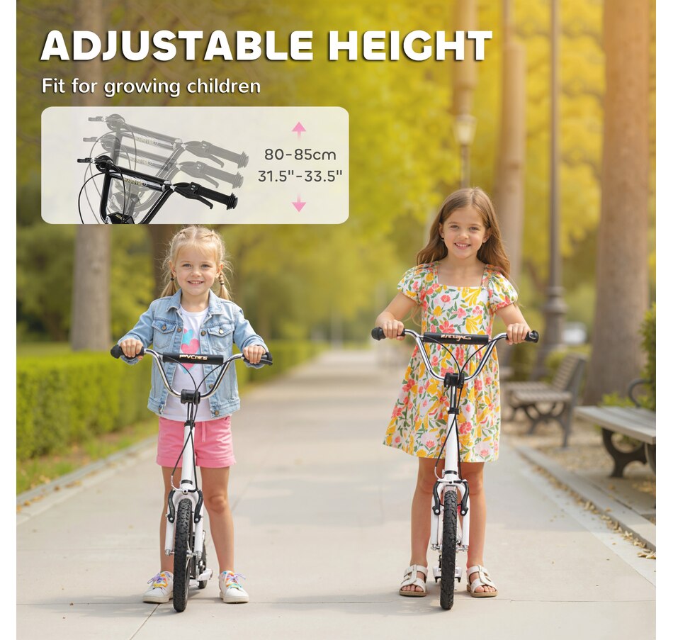 Image 917593_ALTMORE3.jpg, Product 917-593 / Price $109.99, Aosom Kick Scooter, Teens Scooter with Adjustable Height Handlebar, White from Aosom on TSC.ca's Toys & Hobbies department