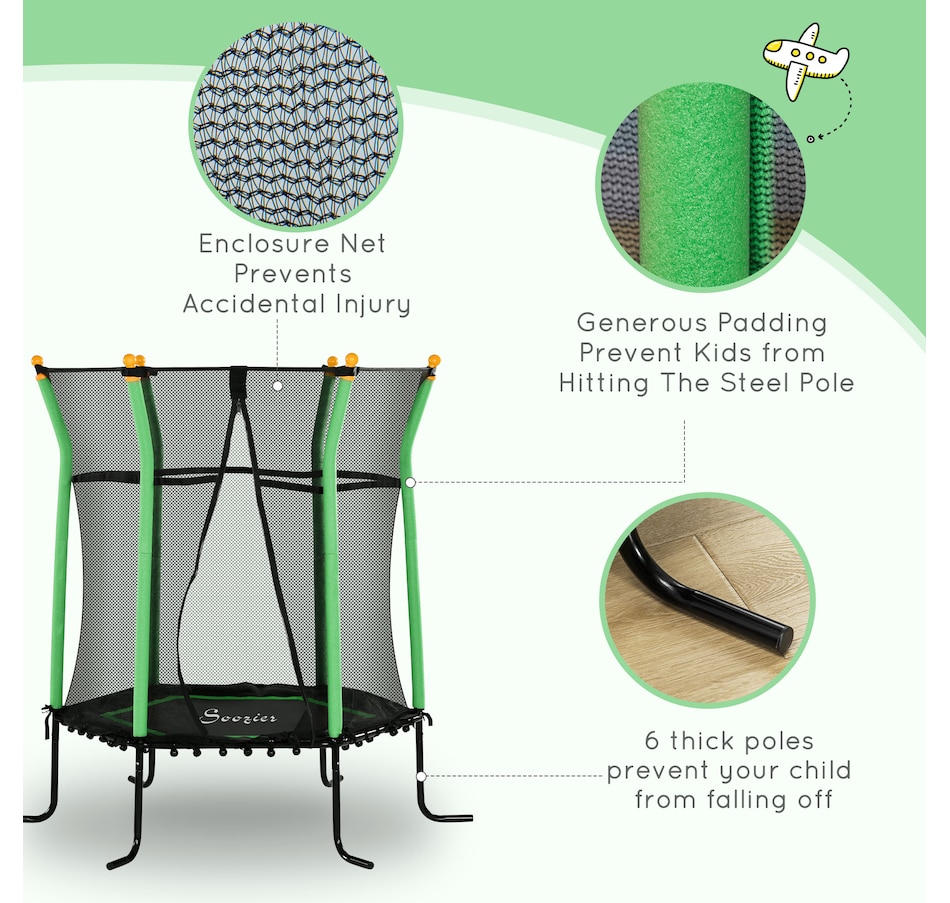 Image 917604_ALTMORE21.jpg, Product 917-604 / Price $83.39 - $83.99, Soozier 64" Kids Trampoline Mini Indoor/Outdoor Bouncer Jumper from Soozier on TSC.ca's Home & Garden department