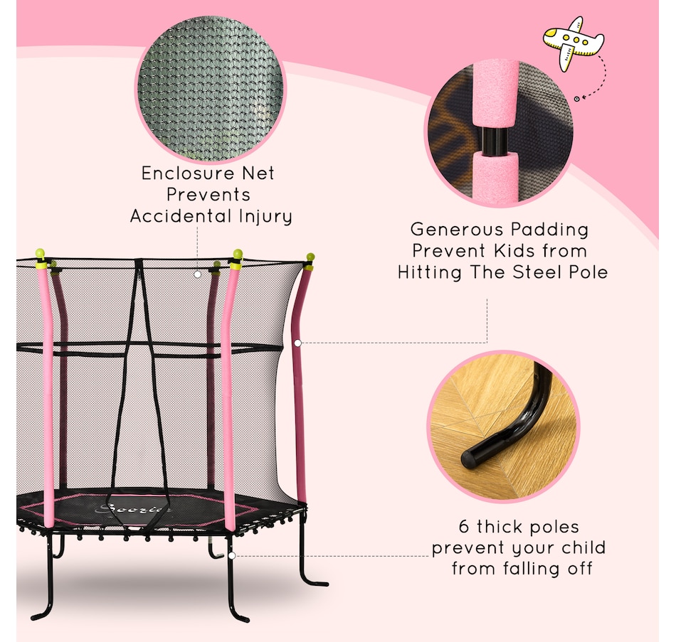 Image 917604_ALTMORE4.jpg, Product 917-604 / Price $83.39 - $83.99, Soozier 64" Kids Trampoline Mini Indoor/Outdoor Bouncer Jumper from Soozier on TSC.ca's Home & Garden department