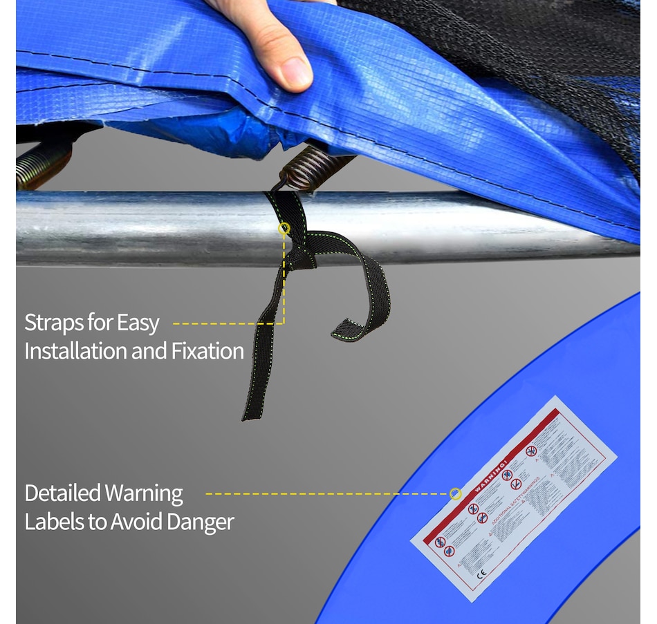 Image 917635_ALTMORE5.jpg, Product 917-635 / Price $74.99, HOMCOM 12' Round Trampolining Bounce Safety Net Trampoline from HOMCOM on TSC.ca's Health & Fitness department