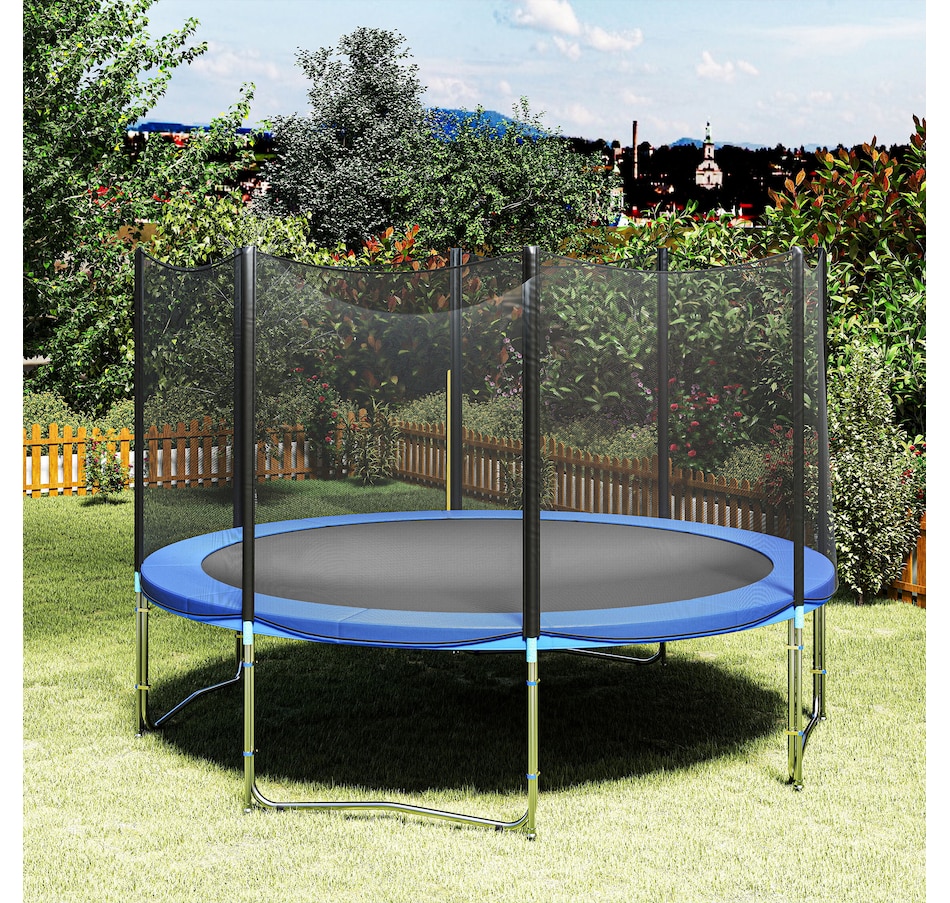 Image 917635_ALTMORE7.jpg, Product 917-635 / Price $74.99, HOMCOM 12' Round Trampolining Bounce Safety Net Trampoline from HOMCOM on TSC.ca's Health & Fitness department