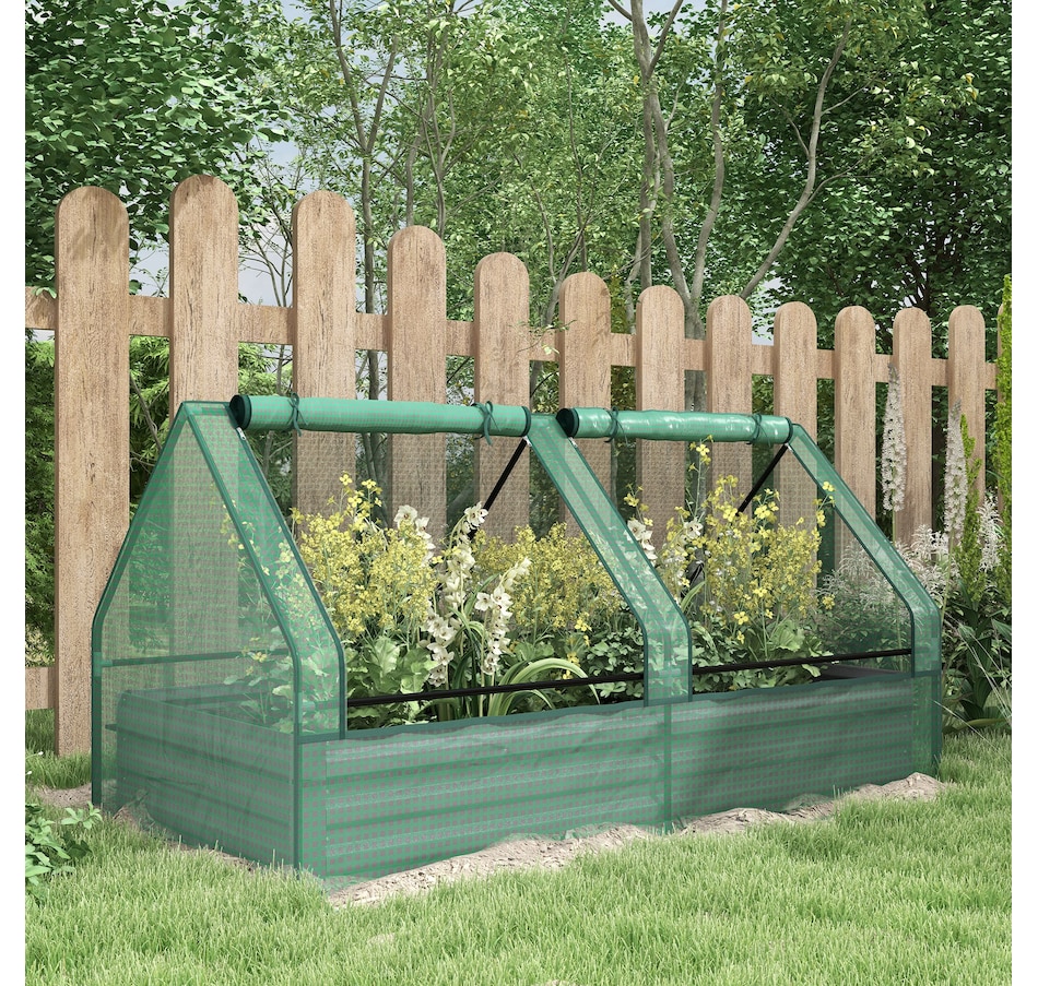Image 917646_ALTMORE1.jpg, Product 917-646 / Price $76.99, Outsunny Metal Planter Box with 2 Roll-Up Windows from Outsunny on TSC.ca's Home & Garden department