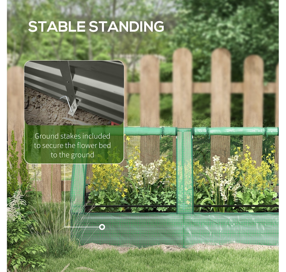 Image 917646_ALTMORE6.jpg, Product 917-646 / Price $76.99, Outsunny Metal Planter Box with 2 Roll-Up Windows from Outsunny on TSC.ca's Home & Garden department