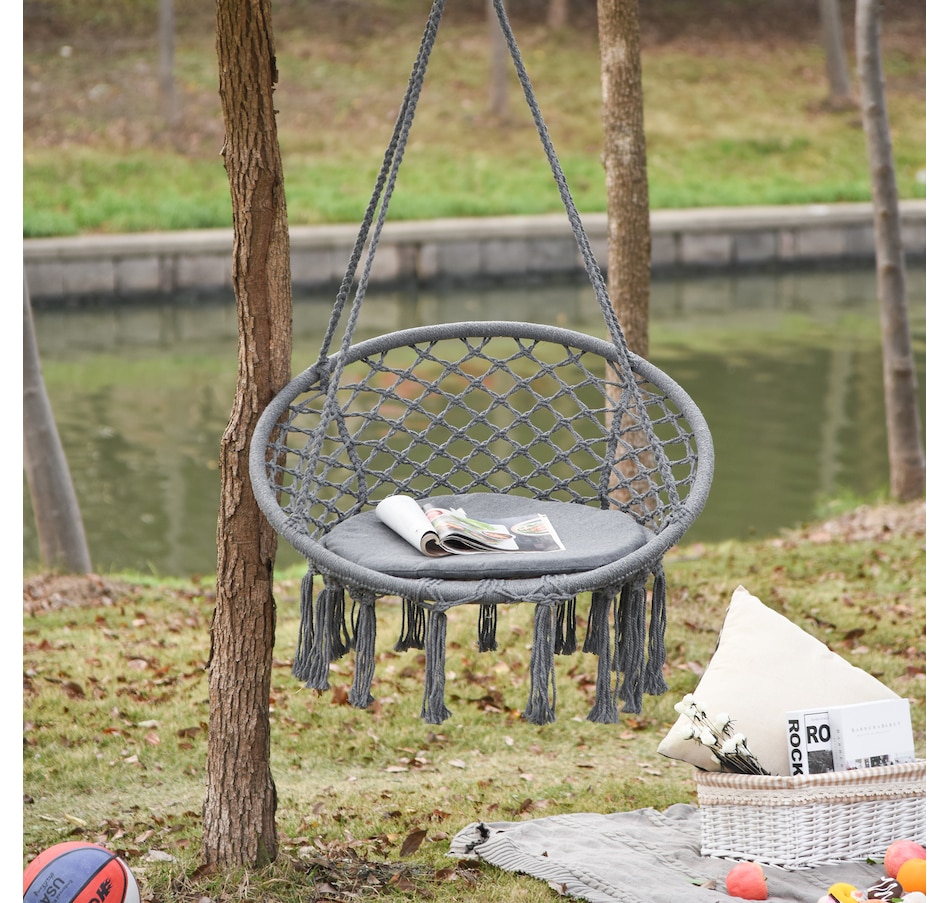 Image 917656_ALTMORE1.jpg, Product 917-656 / Price $56.99 - $62.99, Outsunny Hammock Chair Hanging Rope Swing for Indoor & Outdoor Use from Outsunny on TSC.ca's Home & Garden department