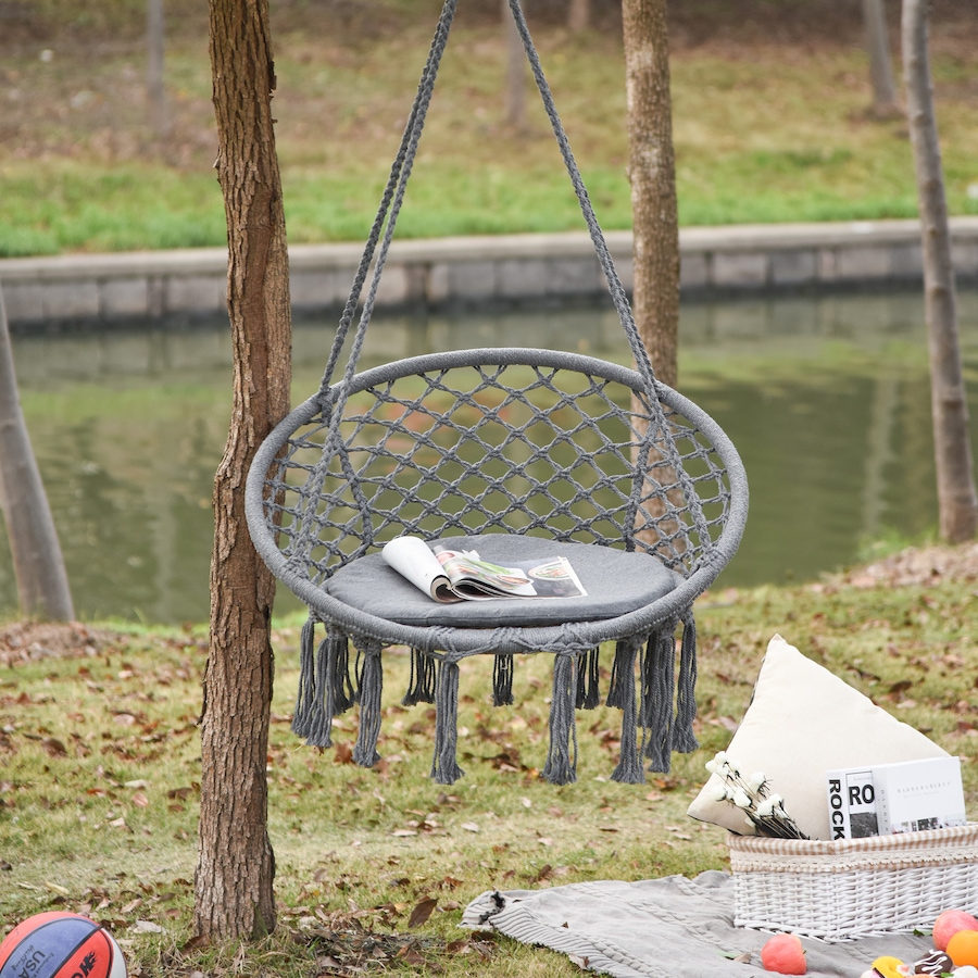 Image 917656_ALTMORE1.jpg, Product 917-656 / Price $74.99 - $78.99, Outsunny Hammock Chair Hanging Rope Swing for Indoor & Outdoor Use from Outsunny on TSC.ca's Home & Garden department