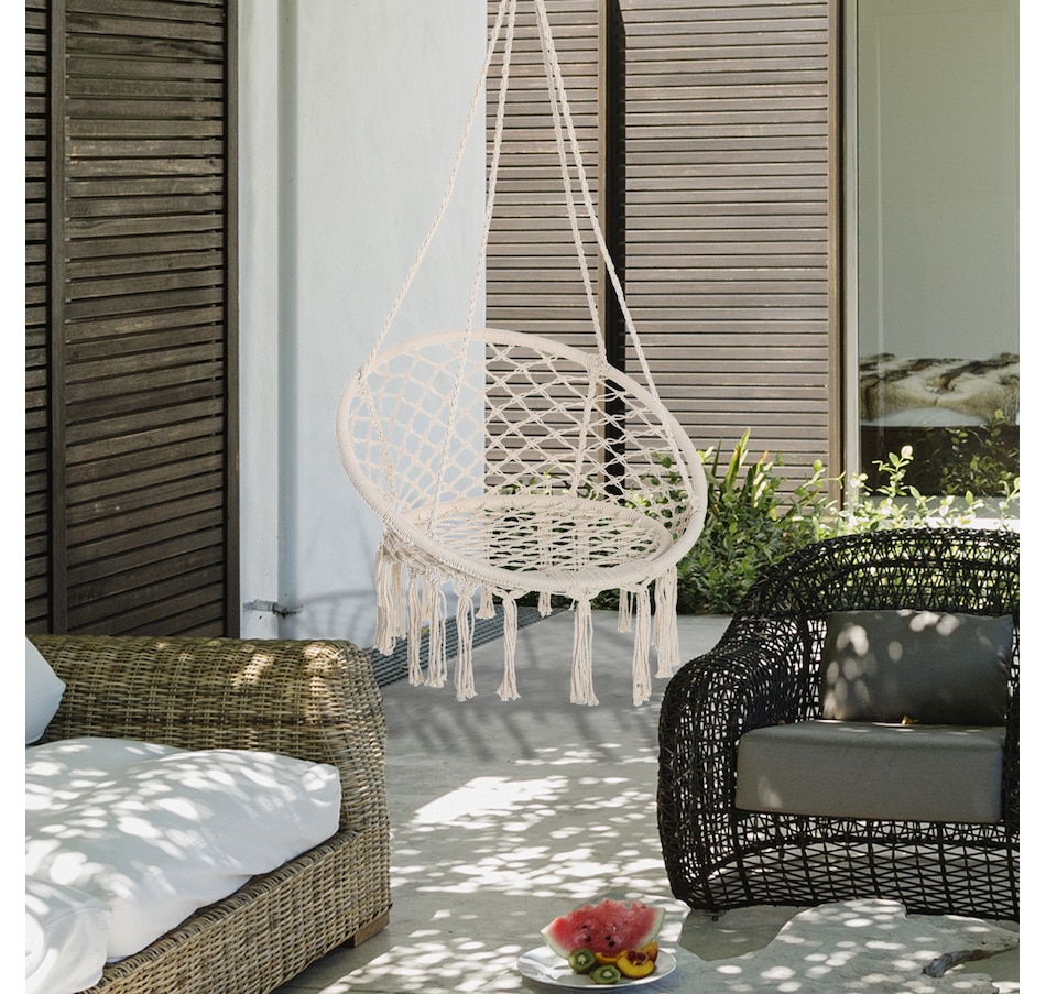 Image 917656_ALTMORE10.jpg, Product 917-656 / Price $56.99 - $62.99, Outsunny Hammock Chair Hanging Rope Swing for Indoor & Outdoor Use from Outsunny on TSC.ca's Home & Garden department