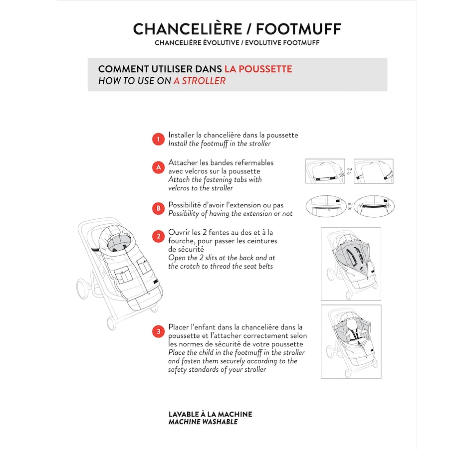 Image 917708_ALTMORE3.jpg, Product 917-708 / Price $100.80, Evolutive Baby Footmuff Designed for Car Seat and Stroller from Deux par Deux on TSC.ca's Fashion department