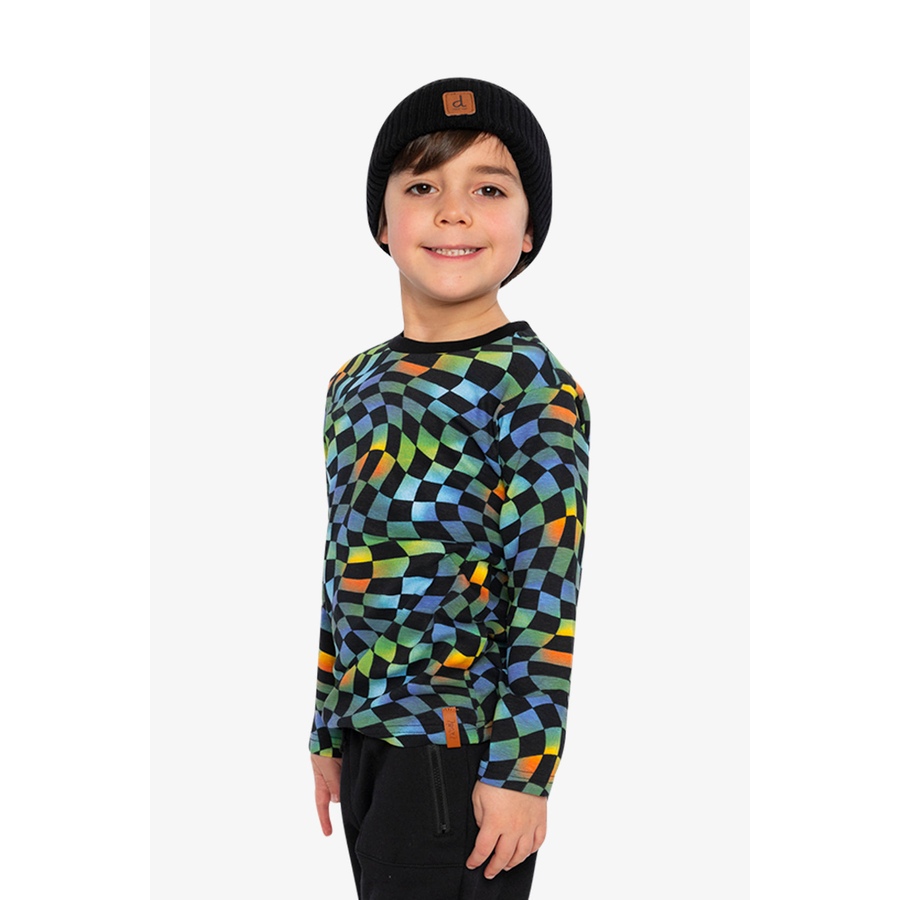 Image 918510_ALTMORE2.jpg, Product 918-510 / Price $38.00 - $40.00, Organic Cotton Checkered Crew Neck Long Sleeve T-Shirt (Toddler, Little & Big Kid) from Deux par Deux on TSC.ca's Fashion department