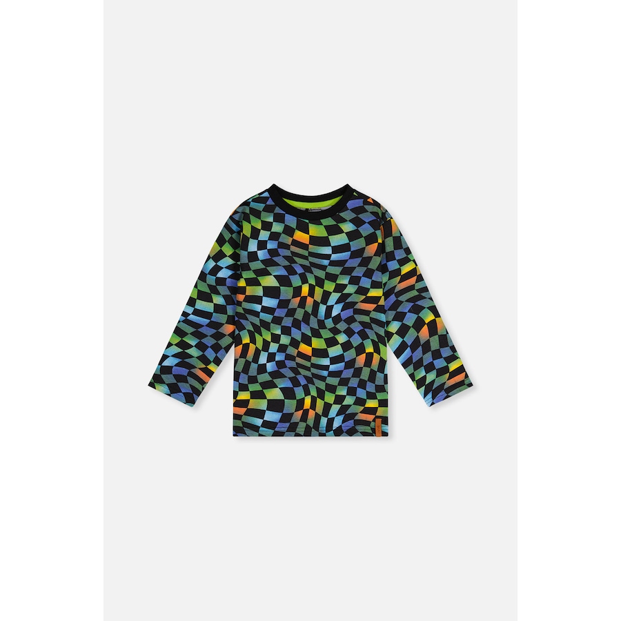 Image 918510_ST01.jpg, Product 918-510 / Price $38.00 - $40.00, Organic Cotton Checkered Crew Neck Long Sleeve T-Shirt (Toddler, Little & Big Kid) from Deux par Deux on TSC.ca's Fashion department