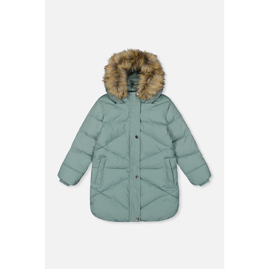 Image 918523_ST01.jpg, Product 918-523 / Price $169.00 - $174.00, Long Fleece Lined Diamond Quilted Winter Puffer Coat (Toddler, Little & Big Kid) from Deux par Deux on TSC.ca's Fashion department